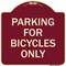 Signmission Parking for Bicycles Only Heavy-Gauge Aluminum Architectural Sign, 18" x 18", BU-1818-23447 A-DES-BU-1818-23447 - alternate 1